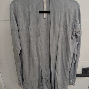 Lululemon Athletica Blissful Merino Wool Cardigan | Light Blue | Sz 6